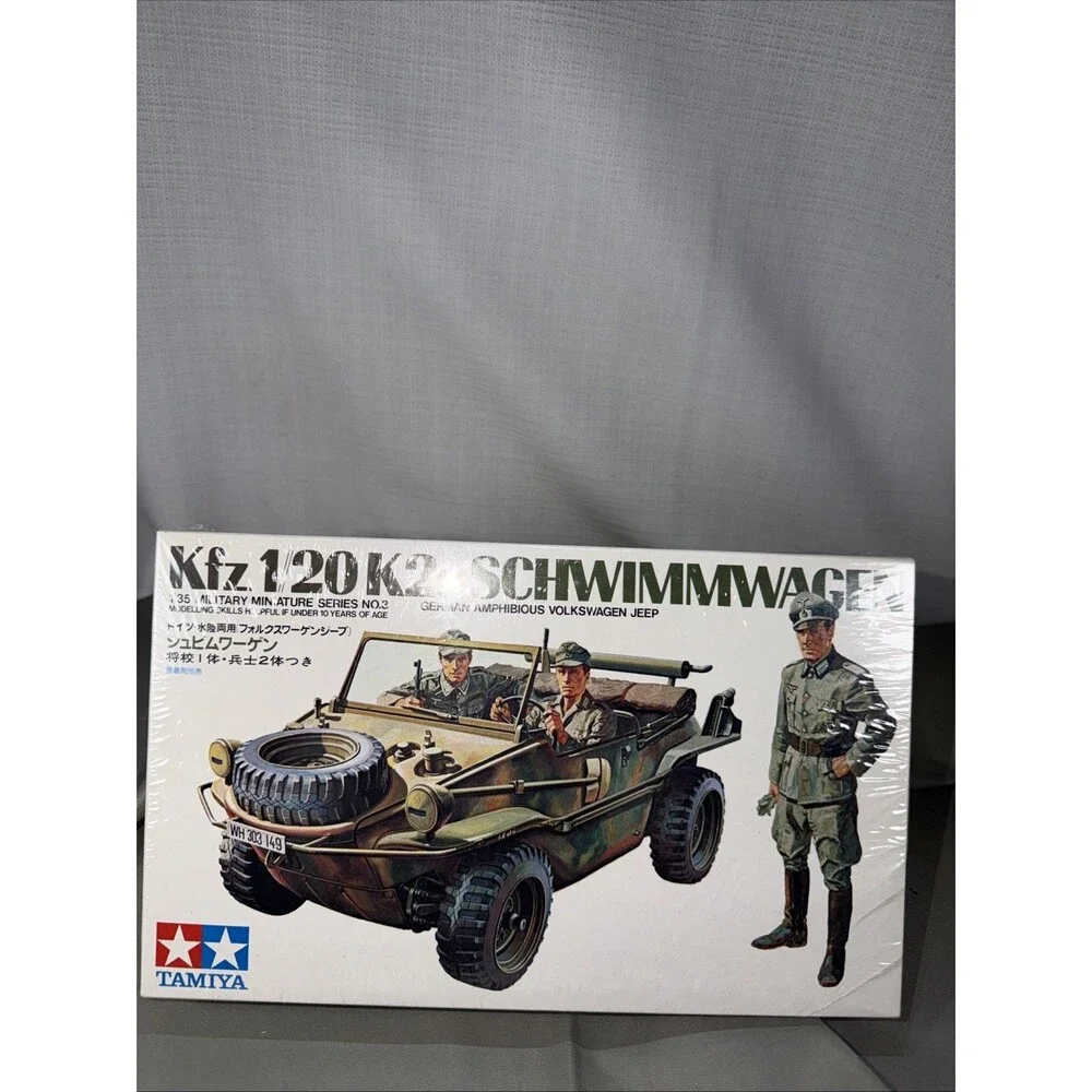 Vintage Tamiya 1/35 Kfz 1/20 K2s Schwimmwagen Model Kit No 3 NEW SEALED